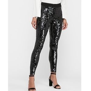 NWT Express High Waisted Sequins Leggings